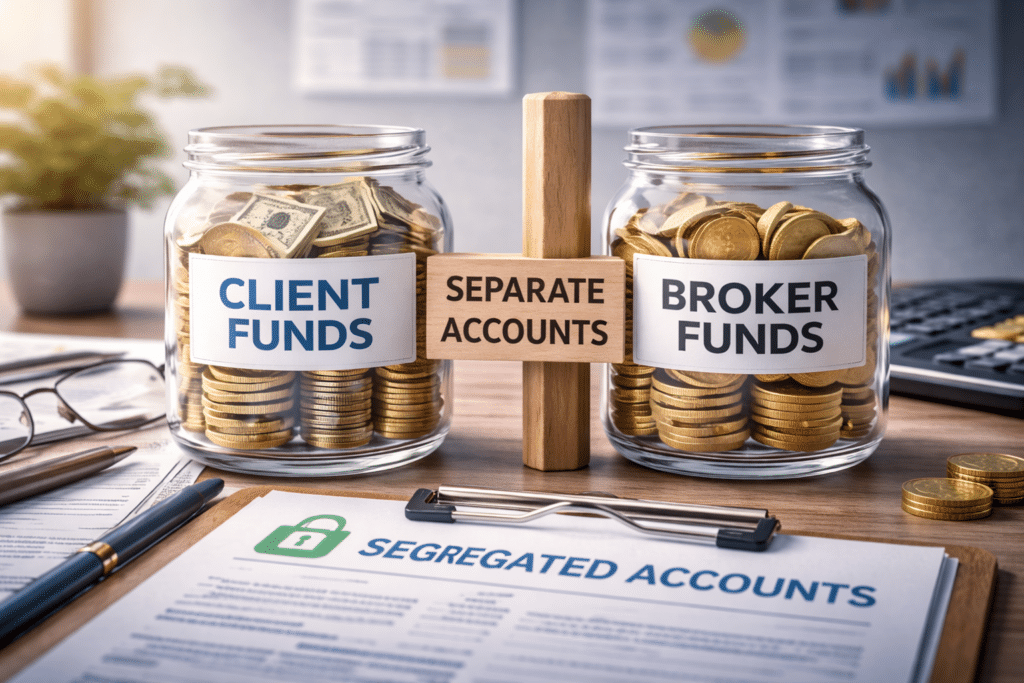 segregation of client funds at a broker